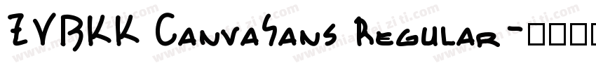ZVBKK CanvaSans Regular字体转换
